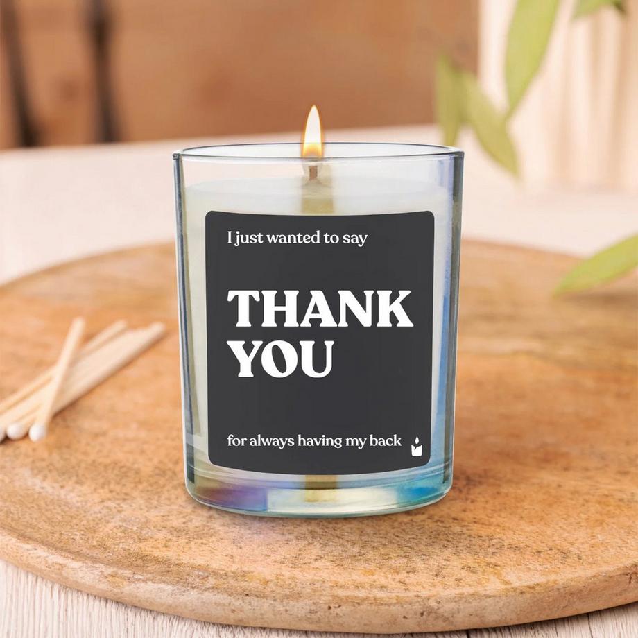 CandleHand Duftkerze Flowery Thank you for always having my back  