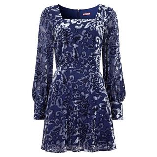Joe Browns Robe Mini Devoré Florale Manches Bouffantes  