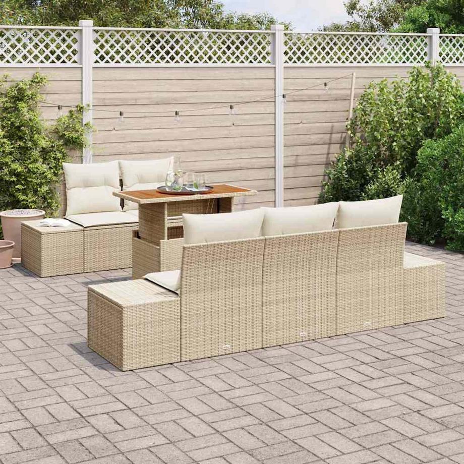 VidaXL Set Divano da Giardino Polyrattan  