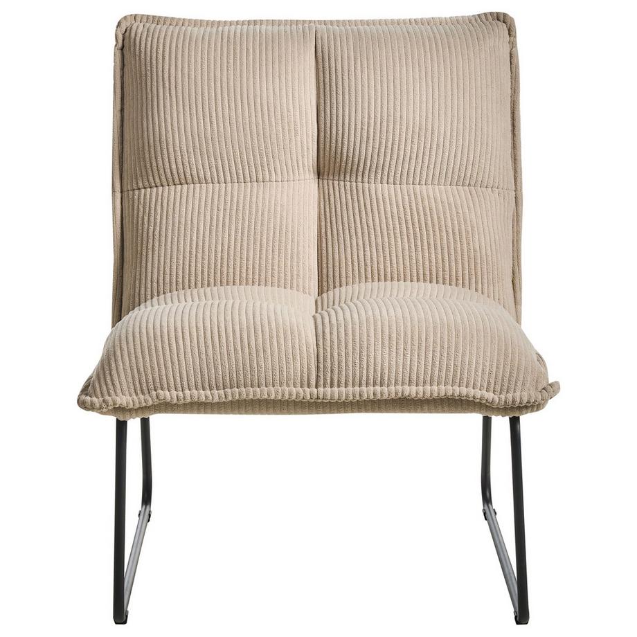 Beliani Lot de 2 fauteuils en Velours côtelé Scandinave BJASTA  