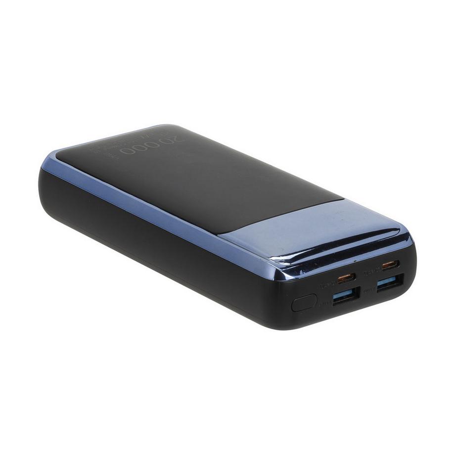 RIVACASE  Powerbank 20000mAh 2 USB-A/USB-C/Laptop QC 3.0/PD 45W con display digitale 