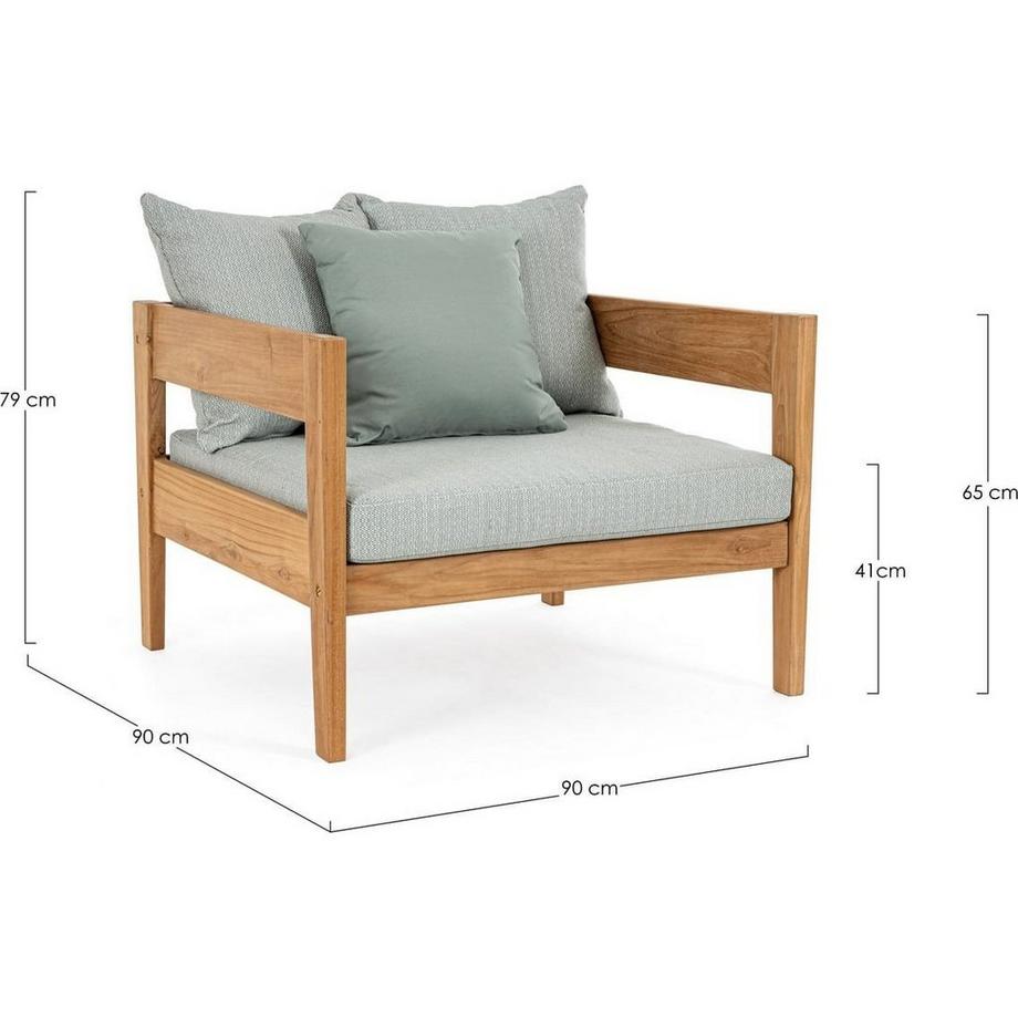 mutoni Gartensessel Kobo Aqua  