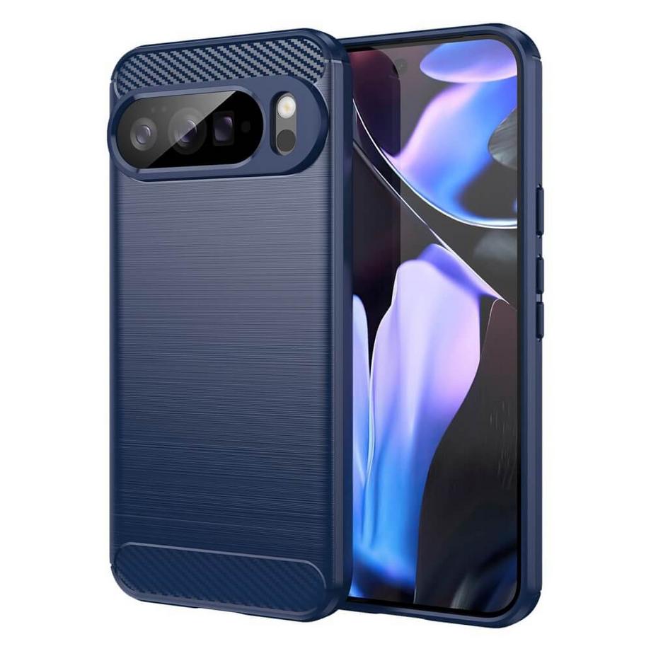 Google Pixel 10 Pro XL - Coque look métal carbone