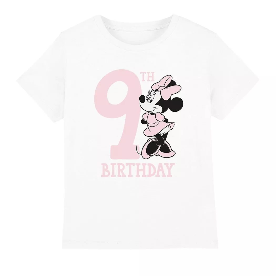 Disney - TShirt 9 Geburtstag, 104, Weiss