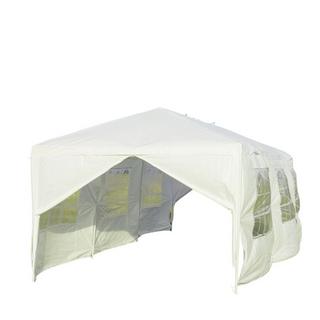 Northix Pavillon de jardin 3x9m tente de fête tente de jardin tente de protection UV blanc  