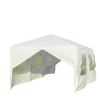Pavillon de jardin 3x9m tente de fête tente de jardin tente de protection UV blanc