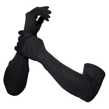 Unifarben Handschuhe Lang