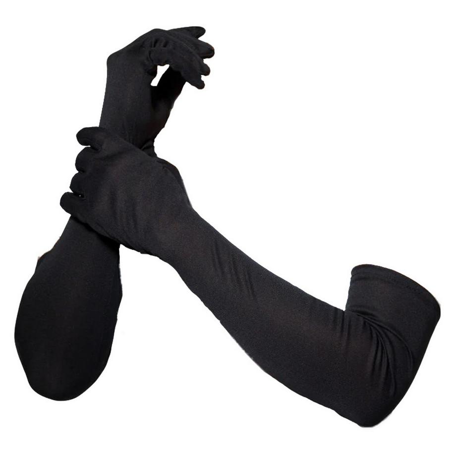 Unifarben Handschuhe Lang