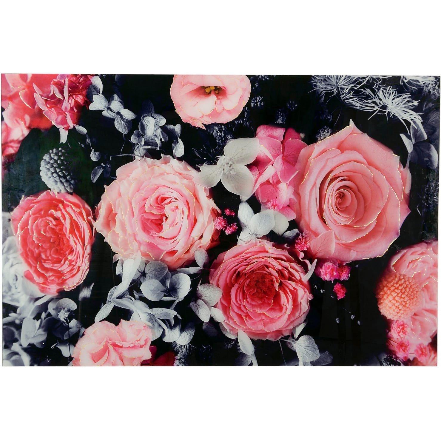 mutoni Gemälde Plexy Flowers 120x80  