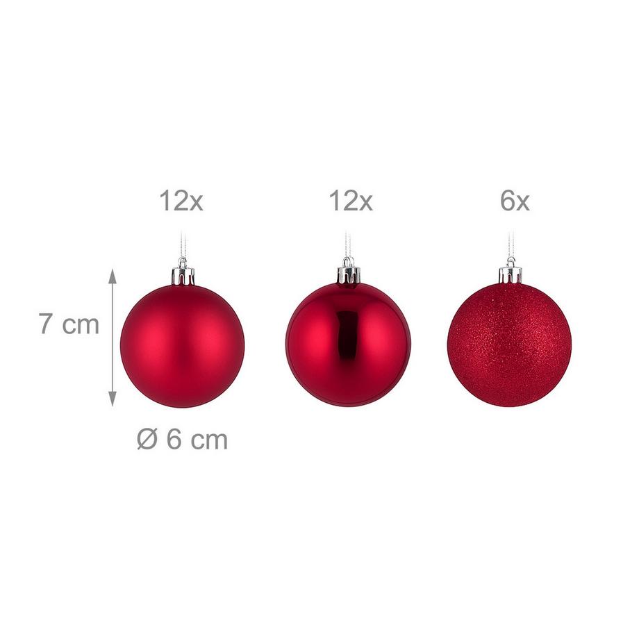 Northix Christbaumkugeln-Set  