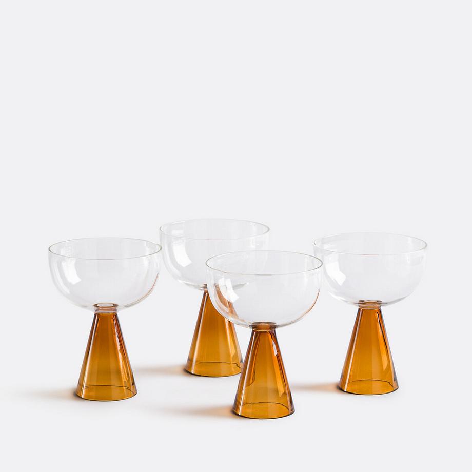La Redoute Intérieurs Lot 4 coupes en verre borosilicate  
