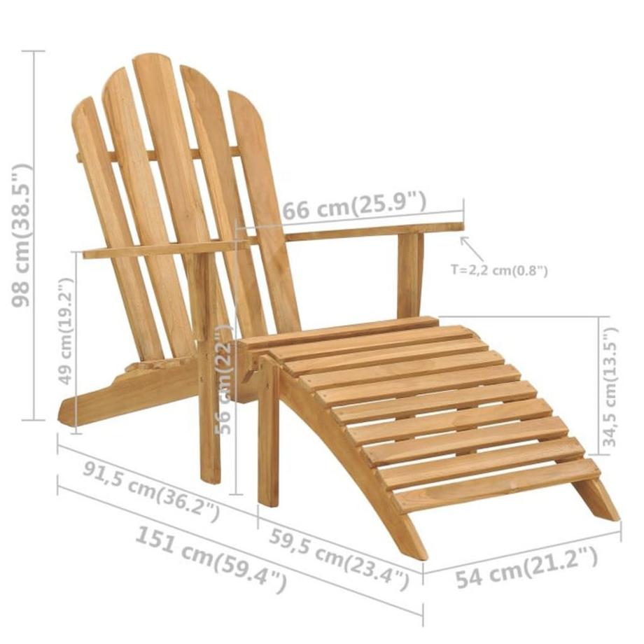 VidaXL sedia da giardino  
