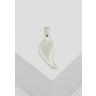 MUAU Schmuck  Pendentif aile d'ange en or blanc 750, 27x14mm 