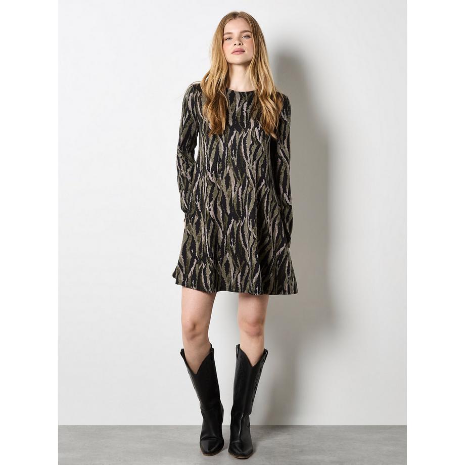 Zebra-Strick-Mini-Kleid