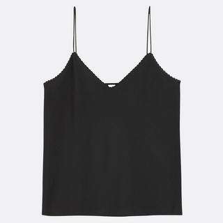 La Redoute Collections Satin V-Ausschnitt Top mit schmalen Trägern  