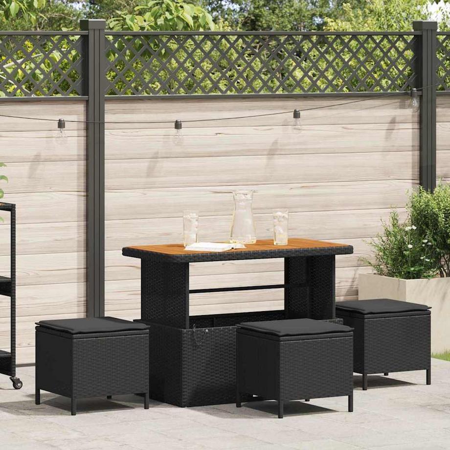 VidaXL Set da Pranzo per Giardino Polyrattan  