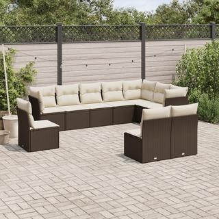 VidaXL set divano da giardino Polirattan  