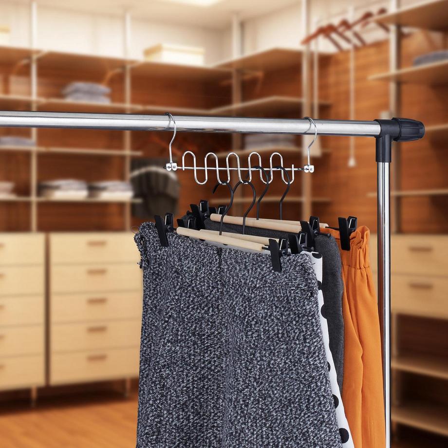 B2X Platzsparende Kleiderbügel im 5er-Set  