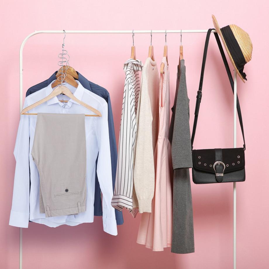 B2X Platzsparende Kleiderbügel im 5er-Set  