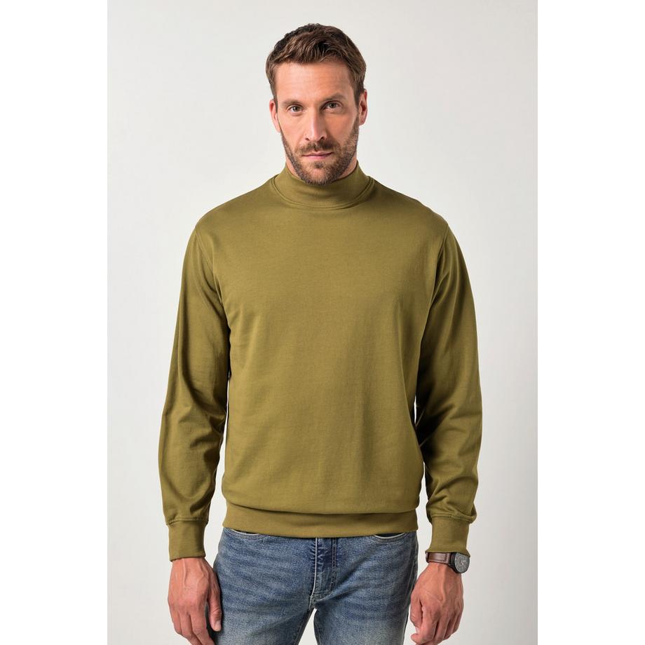 JP1880 Felpa Collo Alto Tessuto Liscio  