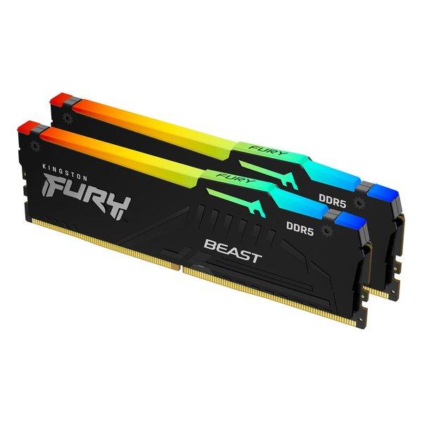 Image of KINGSTON TECHNOLOGY Kingston Technology FURY Beast RGB Speichermodul 16 GB 2 x 8 GB DDR5 6000 MHz