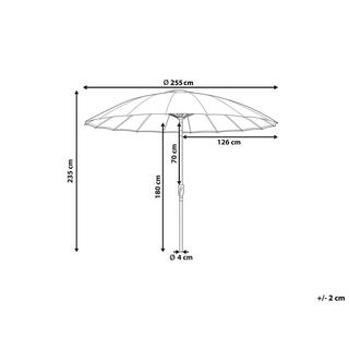 Beliani Marktschirm aus Polyester BAIA  