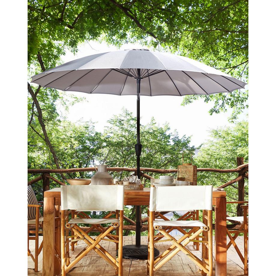 Beliani Ombrellone da esterno en Tessuto BAIA  