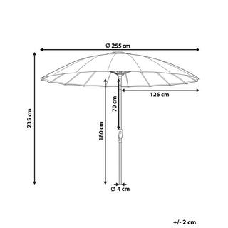 Beliani Marktschirm aus Polyester BAIA  