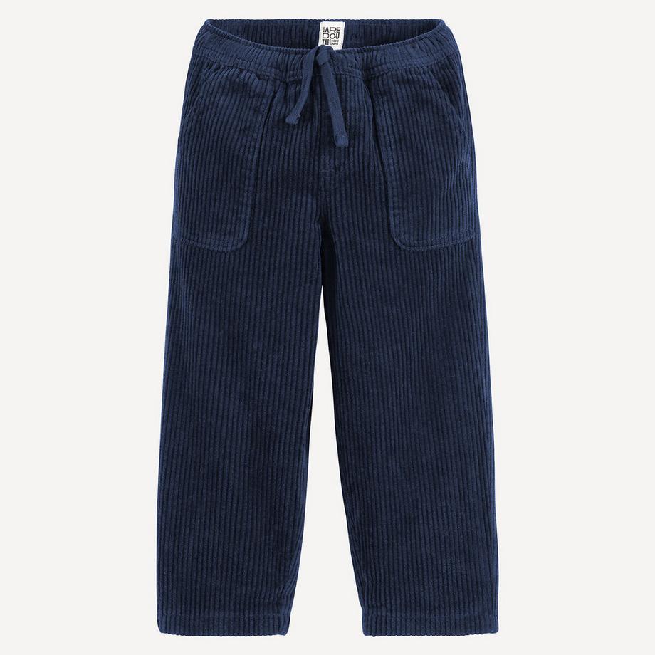 Pantalon jogger en velours doublé