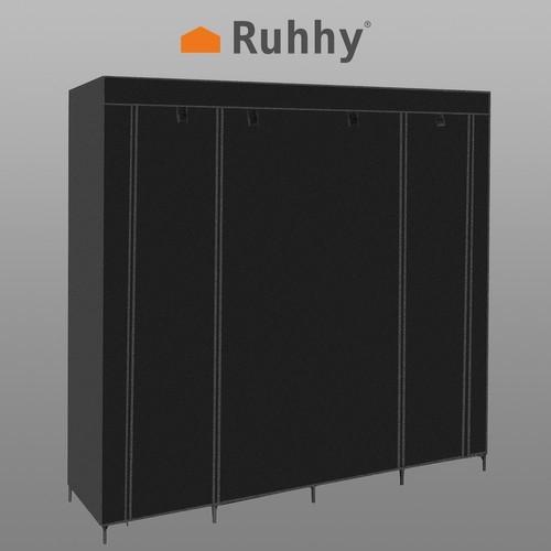 Ruhhy Armoire pliante en tissu 170x170cm Ruhhy 23740  