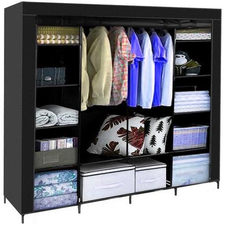 Ruhhy Armoire pliante en tissu 170x170cm Ruhhy 23740  