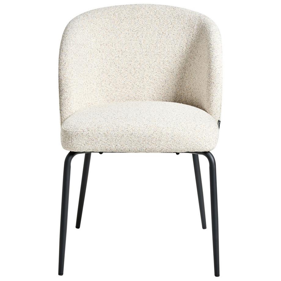 Beliani Lot de 2 chaises de salle à manger en Bouclé Minimaliste ZANA  