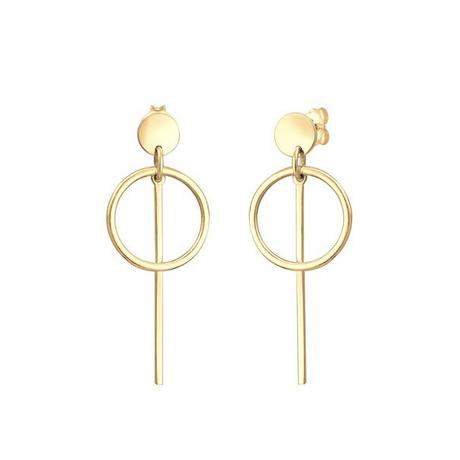 Elli  Ohrringe Hänger Kreis Stab 