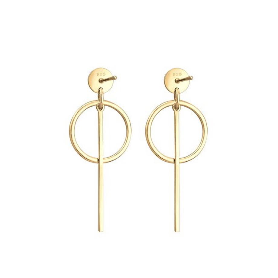 Elli  Ohrringe Hänger Kreis Stab 