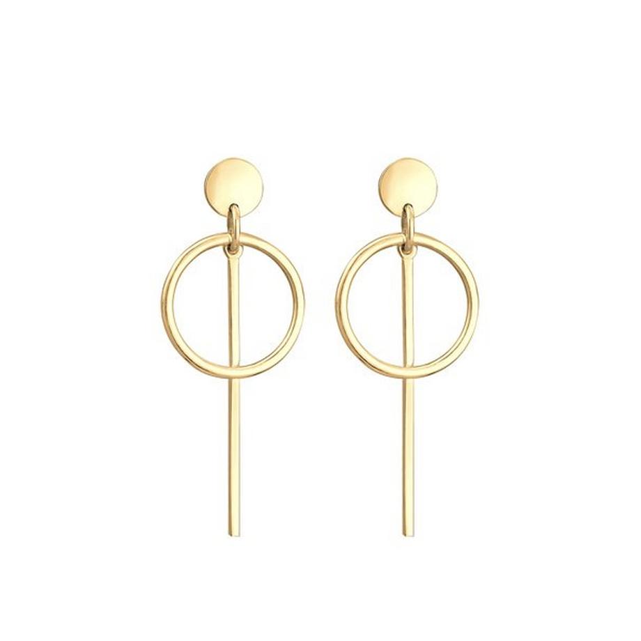 Elli  Ohrringe Hänger Kreis Stab 
