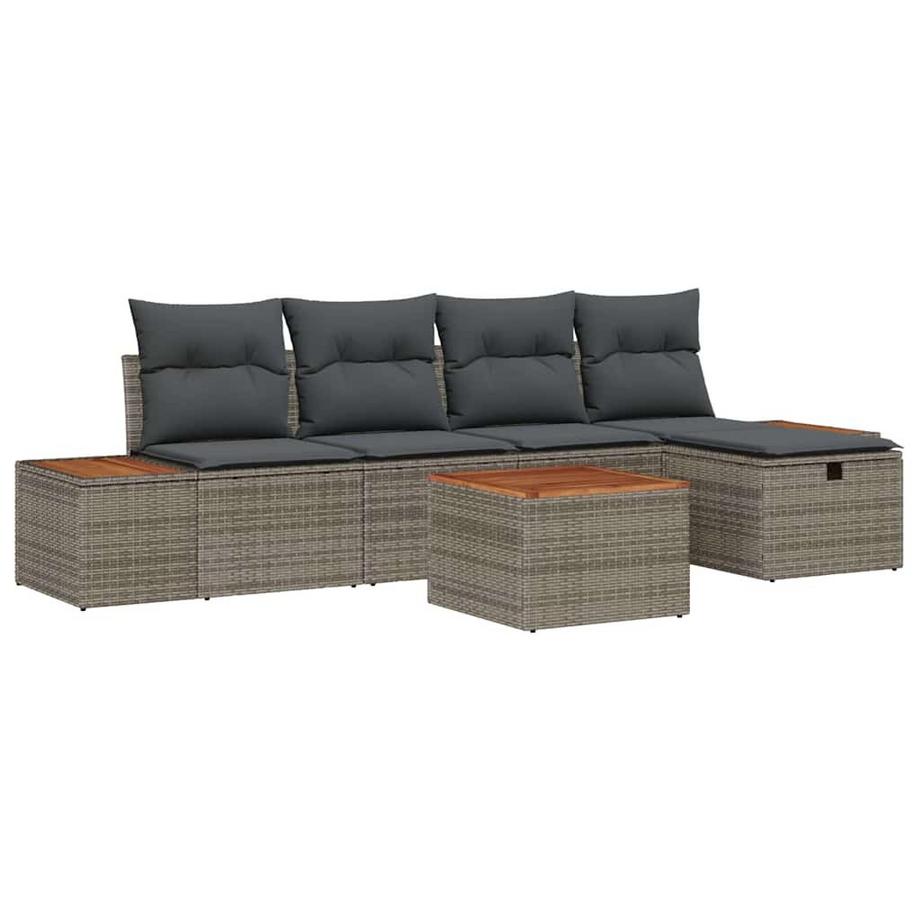 Ensemble de canapé modulable poly rattan