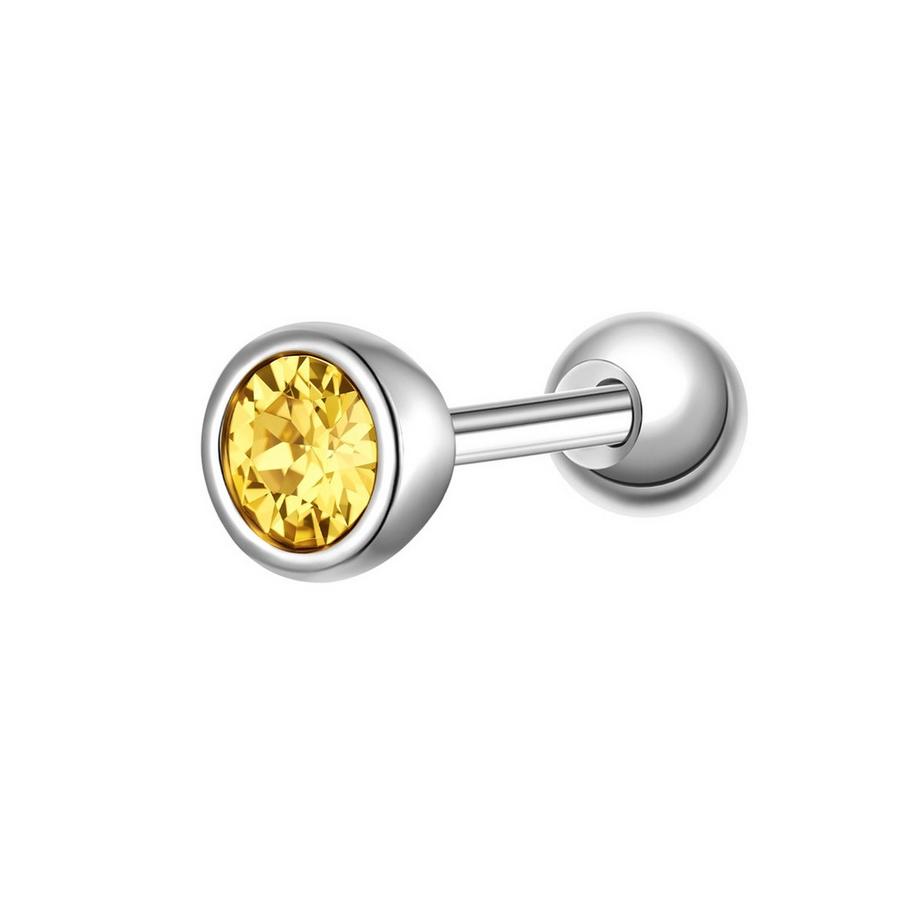 Piercing Geburtsstein Sterling Silber Zirkonia