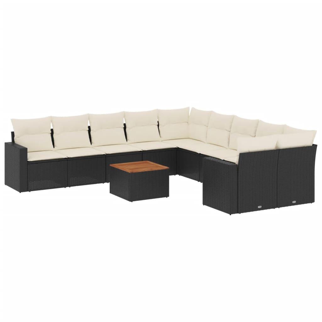 VidaXL Ensemble de canapés de jardin rotin synthétique  