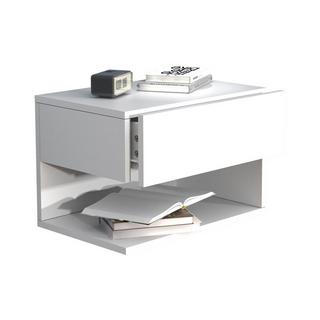 VCM Nachtschrank | Wandschublade | Wandboard | Nachttisch | Maße ca. H. 30 x B. 45 x T. 32 cm - Usal XL 45 cm  