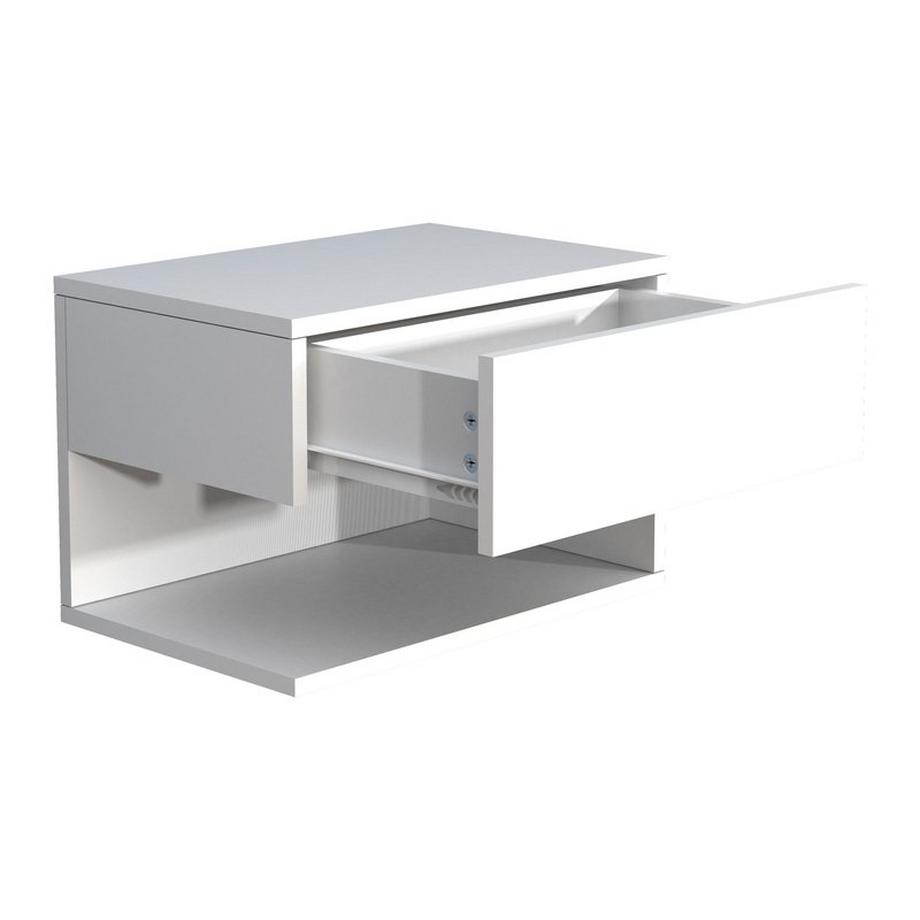 VCM Nachtschrank | Wandschublade | Wandboard | Nachttisch | Maße ca. H. 30 x B. 45 x T. 32 cm - Usal XL 45 cm  