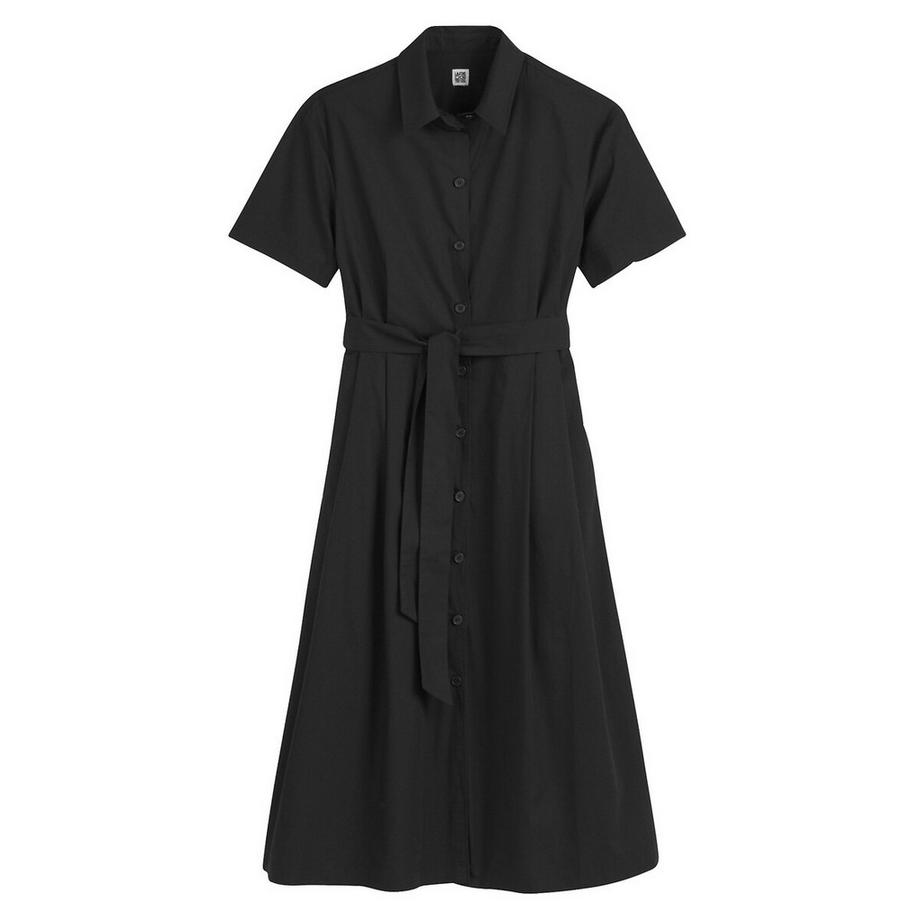 La Redoute Collections Robe-chemise longue avec ceinture à nouer  