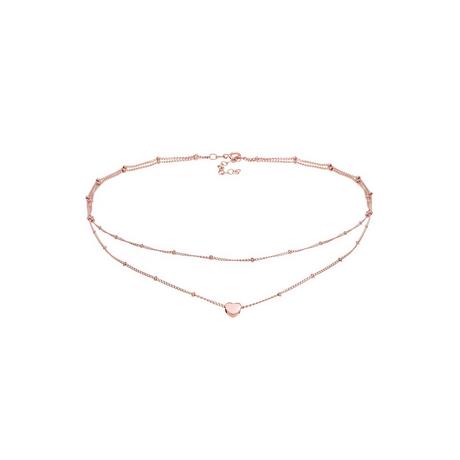 Elli  Halskette Choker Layer Herz 