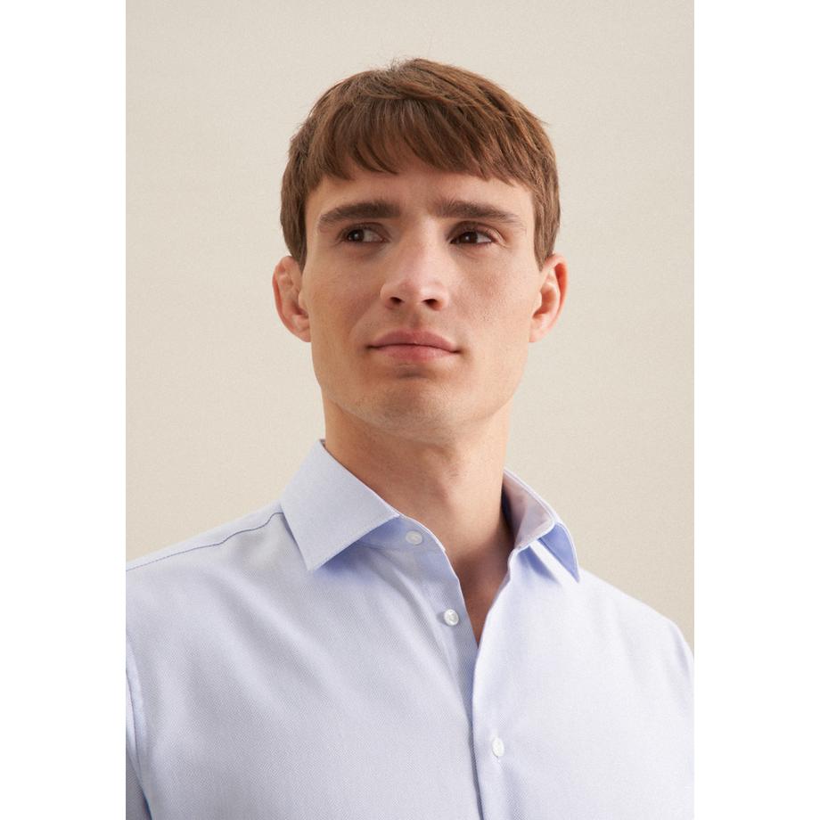 Seidensticker Camicia Business Shaped Fit Manica Lunga Tinta Unita  