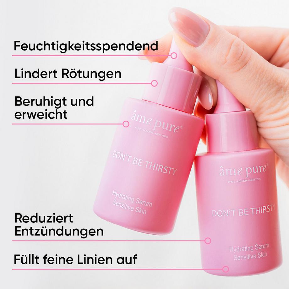 âme pure  Don't Be Thirsty Serum - Sérum hydratant anti-âge pour le visage 