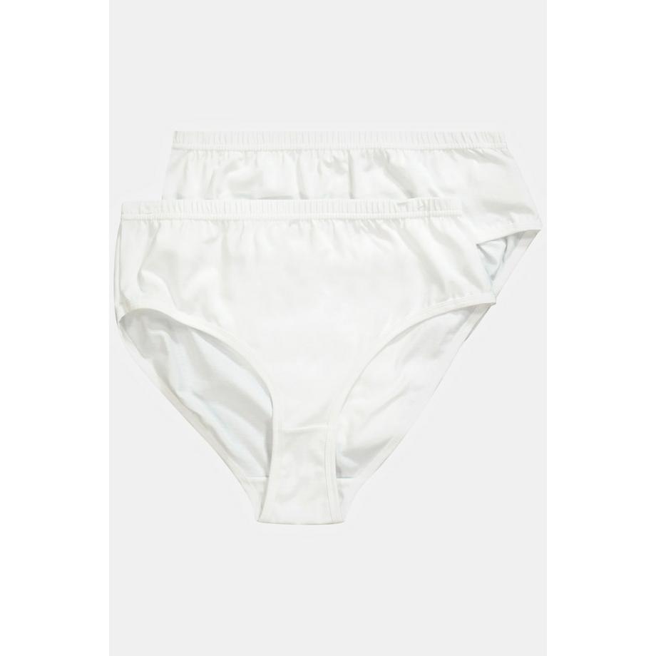 Ulla Popken Lot de 2 Culottes Unies Coton Bio  