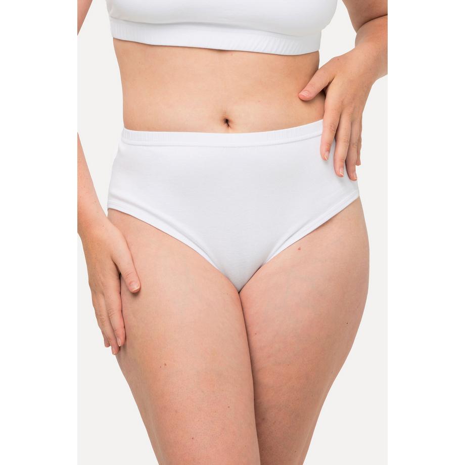 Ulla Popken Lot de 2 Culottes Unies Coton Bio  