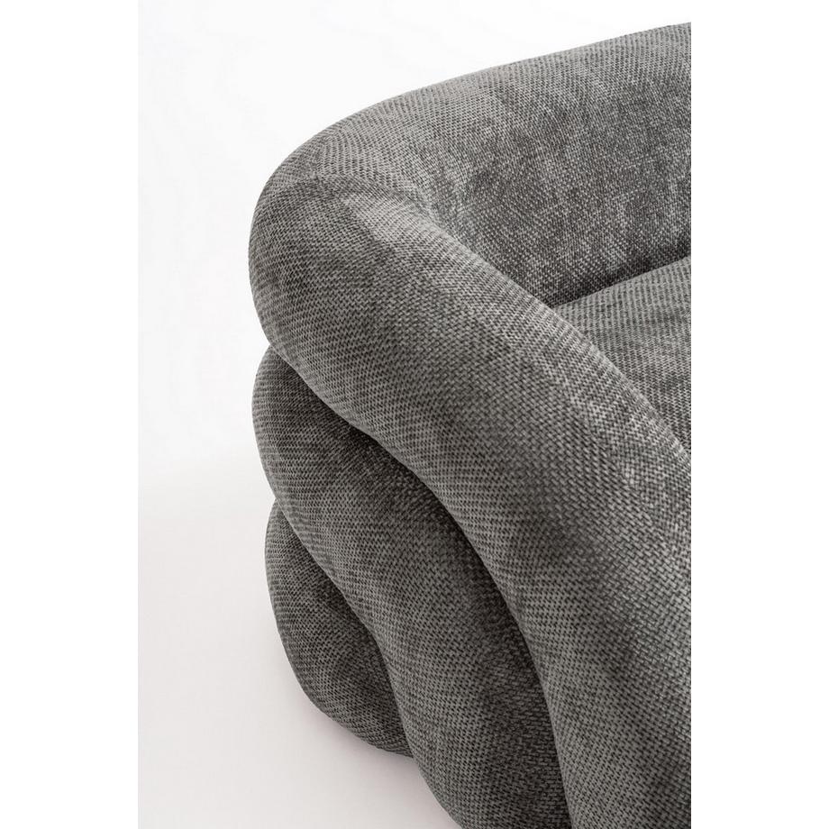 mutoni Sofa 3-Sitzer Clemence dunkelgrau  