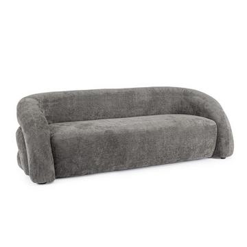 Sofa 3-Sitzer Clemence dunkelgrau