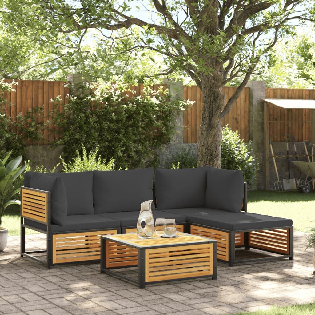 VidaXL Salon de jardin bois  