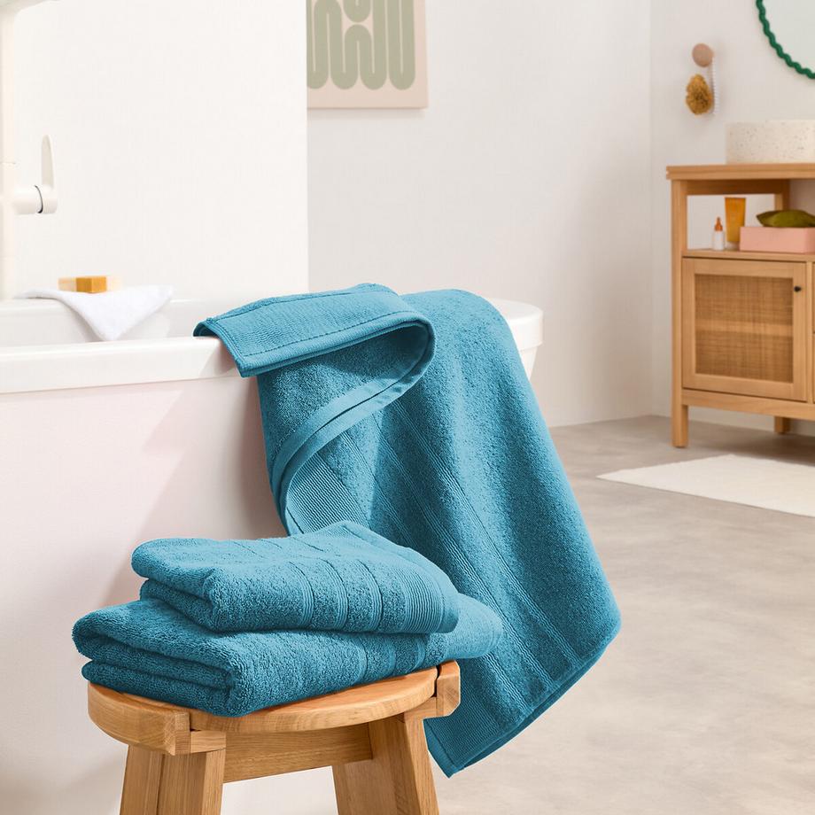 La Redoute Intérieurs Lot de 2 serviettes éponge 600 g/m2  